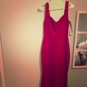 Red formal dress
